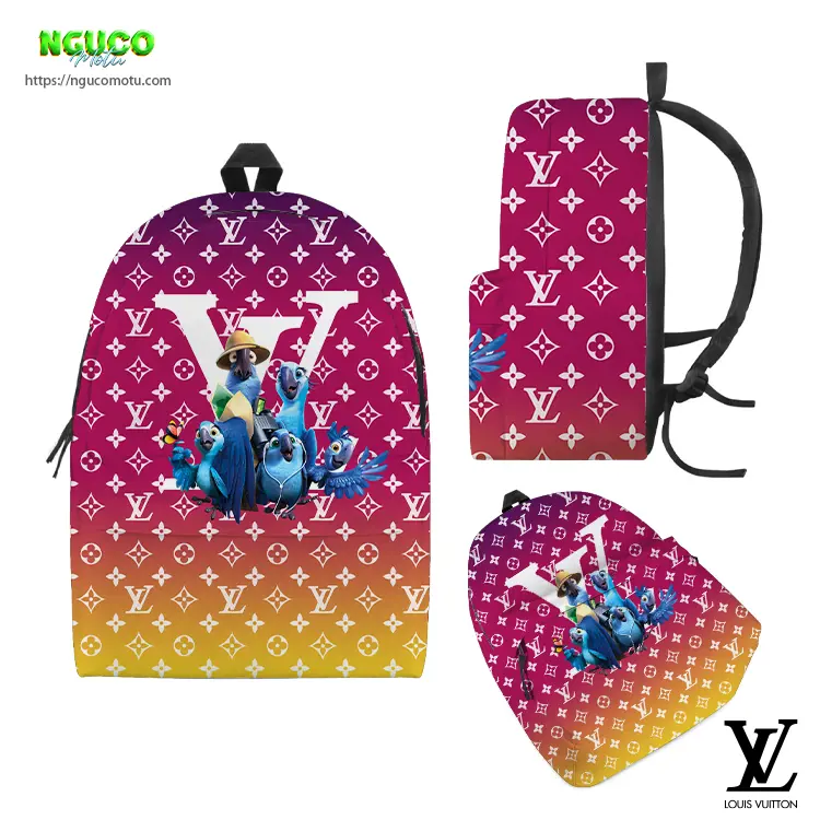 Backpack rio movie disney and louis vuitton gift unique laptop backpacks for man woman and kid